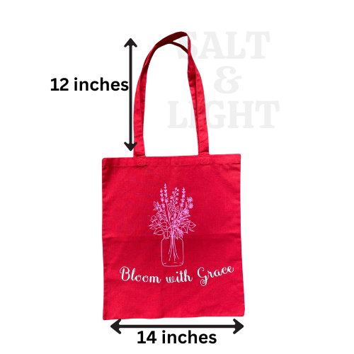 Bloom with Grace Tote Bag