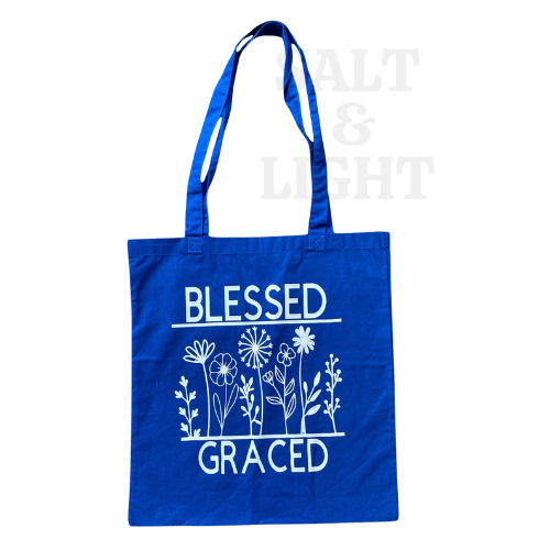 Blessed and Grace Tote Bag